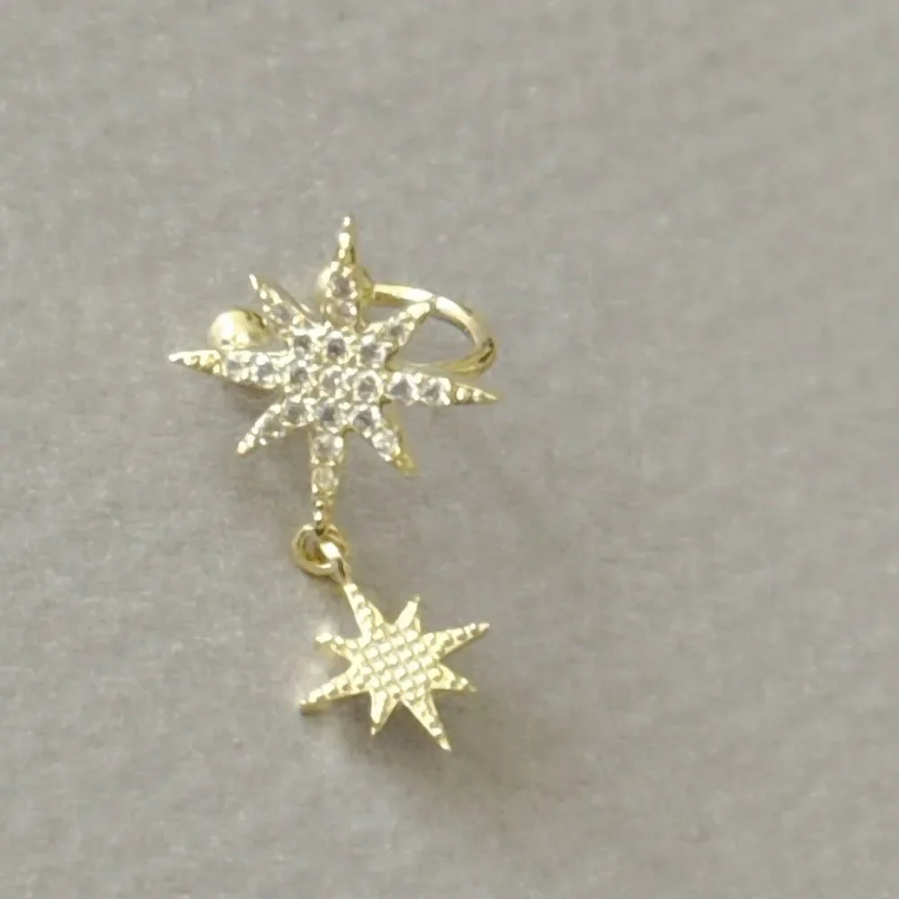 star cuff earrings A680